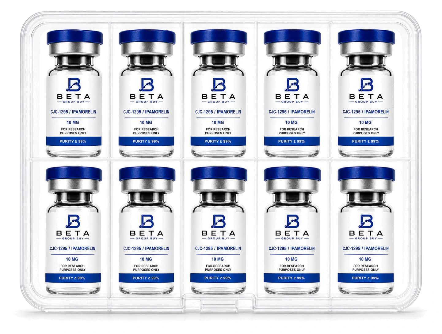 CJC-1295 / Ipamorelin, 10 mg, 10-Vial Kit